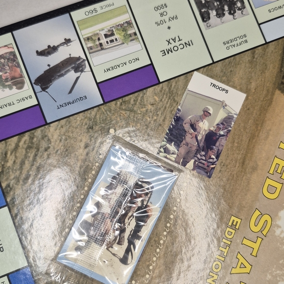 U.S. Army Edition Monopoly New Sealed Pieces Collector’s Board Game Parker Bro - Picture 4 of 12